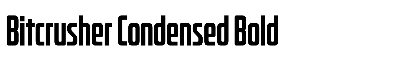 Bitcrusher Condensed Bold
